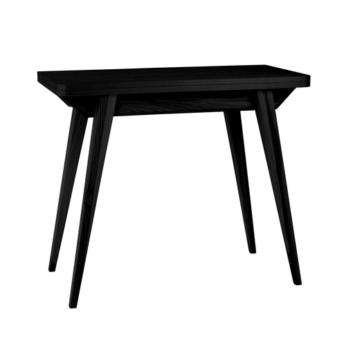 ENVELOPE Extendable Console Table 65x45cm Black-stained Top