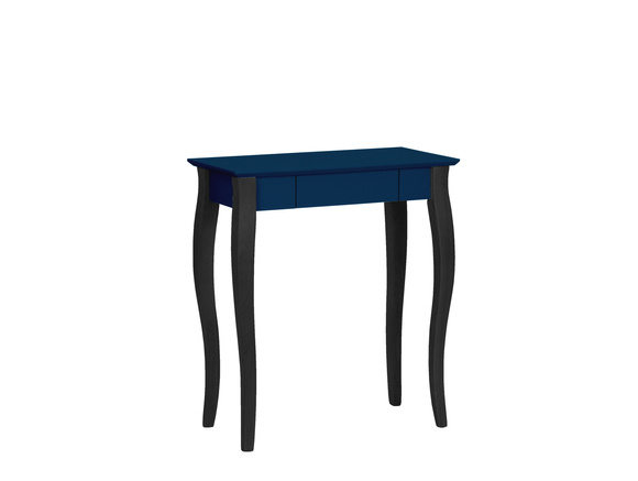 LILLO Writing Desk 65x40cm Black Legs / Petrol Blue