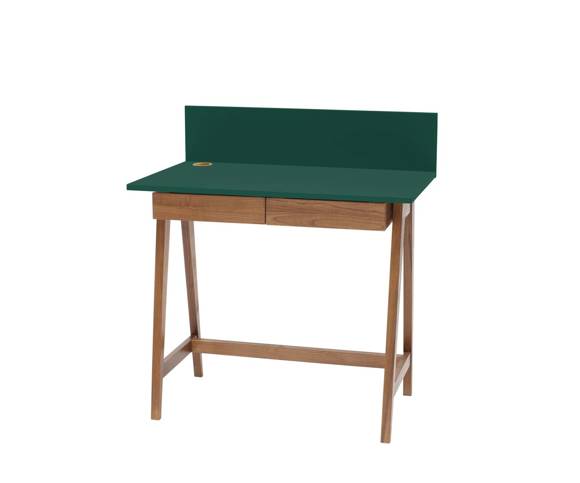 LUKA Writing Desk 85x50cm with Drawer Oak See Green