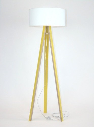 WANDA Floor Lamp 45x140cm - Yellow /  White Lampshade