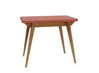 ENVELOPE Extendable Dining Table 90x65cm Antique Pink Oak