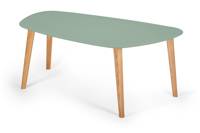 Endocarp Coffee Table 110x66x45cm - Sage Green / Ashwood