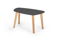 Endocarp Coffee Table 68x41x40cm - Graphite / Ashwood