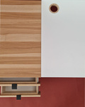 LUKA 3-Drawer Desk Cabinet W41xD50cm Ash Top Beaver Brown