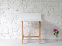 LUKA Ashwood Writing Desk 65x50cm / White