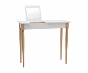 MAMO Dressing Table with Mirror - 85x35cm White