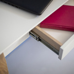 LILLO Schreibtisch 65x40cm Schwarze Beine / Marineblau 