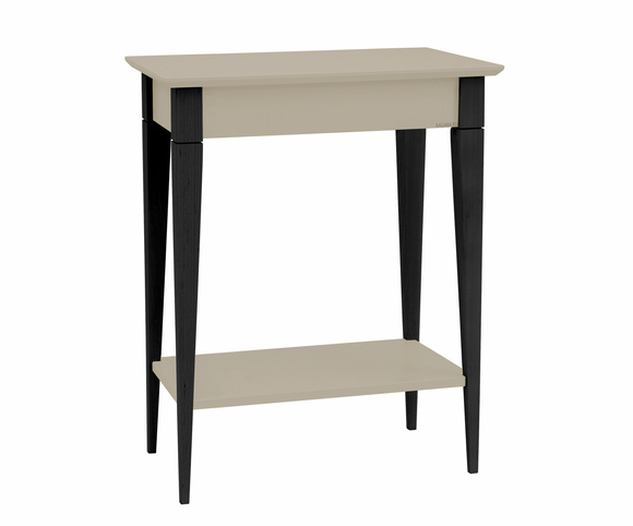 MIMO Console Table 65x35cm Black Legs Brown Beige