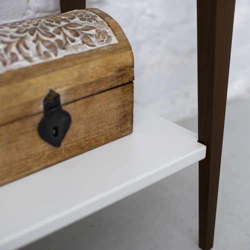 MIMO Console Table 65x35cm - Black Legs / Dark Grey