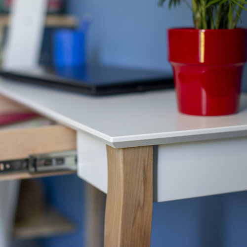 LILLO Writing Desk 65x40cm Black Legs / Hellgrau