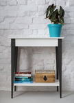 MIMO Console Table 85x35cm Black Legs Sea Green