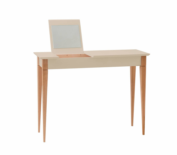 MIMO Coiffeuse avec miroir 105x35cm Marron Beige