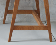 LUKA Corner Desk W 115cm x D 85cm Walnut Right Side