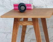 LUKA Corner Desk W 135cm x D 85cm Walnut Left Side
