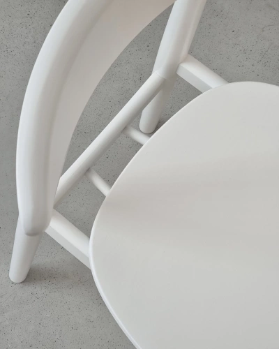 White wooden chair BIJU 